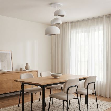 Brilagi - WABI SABI rippvalgusti kaabliga 3xE27/40W/230V, läbimõõt 76 cm, valge