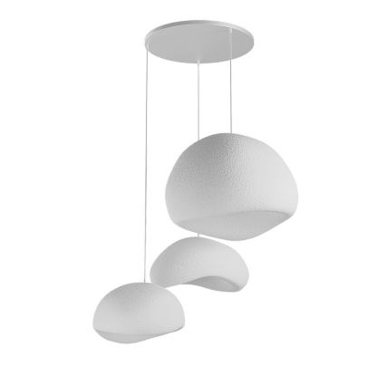 Brilagi - WABI SABI rippvalgusti kaabliga 3xE27/40W/230V, läbimõõt 76 cm, valge