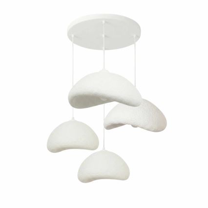 Brilagi - WABI SABI rippvalgusti kaabliga 4xE27/40W/230V, läbimõõt 90 cm, valge