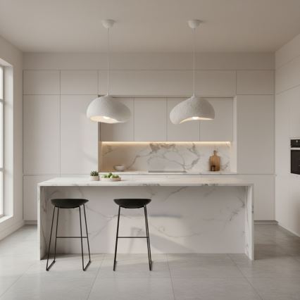 Brilagi - WABI SABI rippvalgusti kaablil 1x E27/40 W/230 V, läbimõõt 32 cm, valge