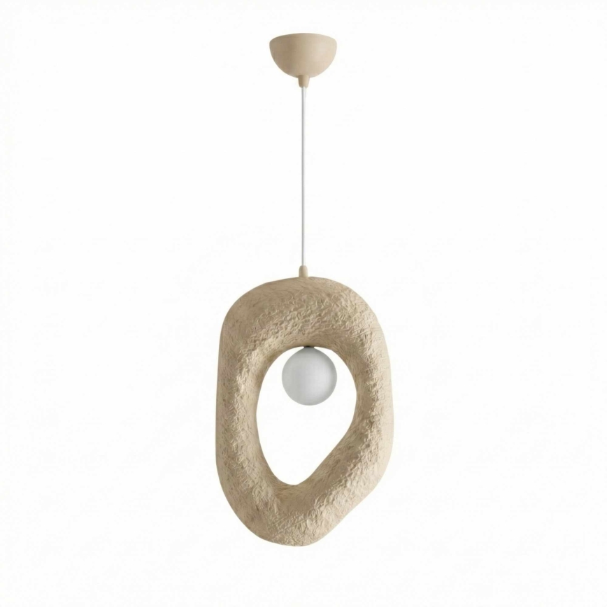 Brilagi - WABI SABI rippvalgusti nööriga 1xE27/40W/230V kreemjas