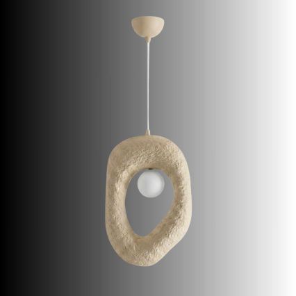 Brilagi - WABI SABI rippvalgusti nööriga 1xE27/40W/230V kreemjas