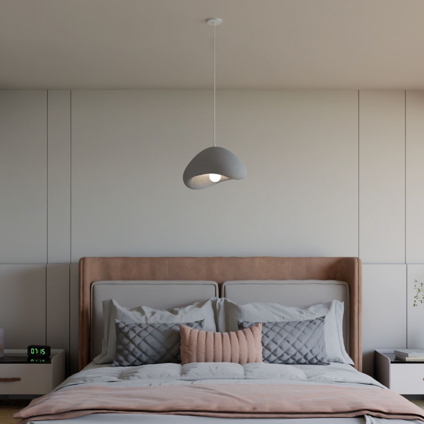 Brilagi - WABI SABI rippvalgusti riputuskaabliga 1xE27/40W/230V, läbimõõt 33 cm, hall