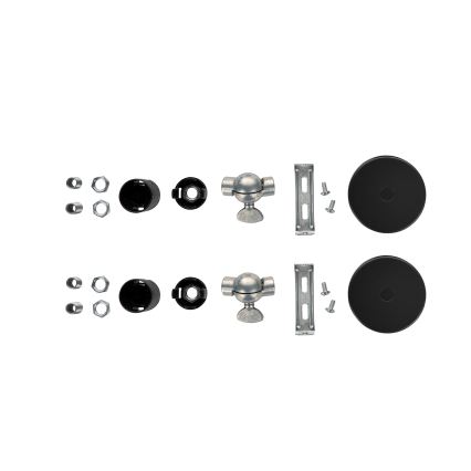 Brilagi - WABI SABI seinavalgustite komplekt, 2 tk, 1xE14/40W/230V, must