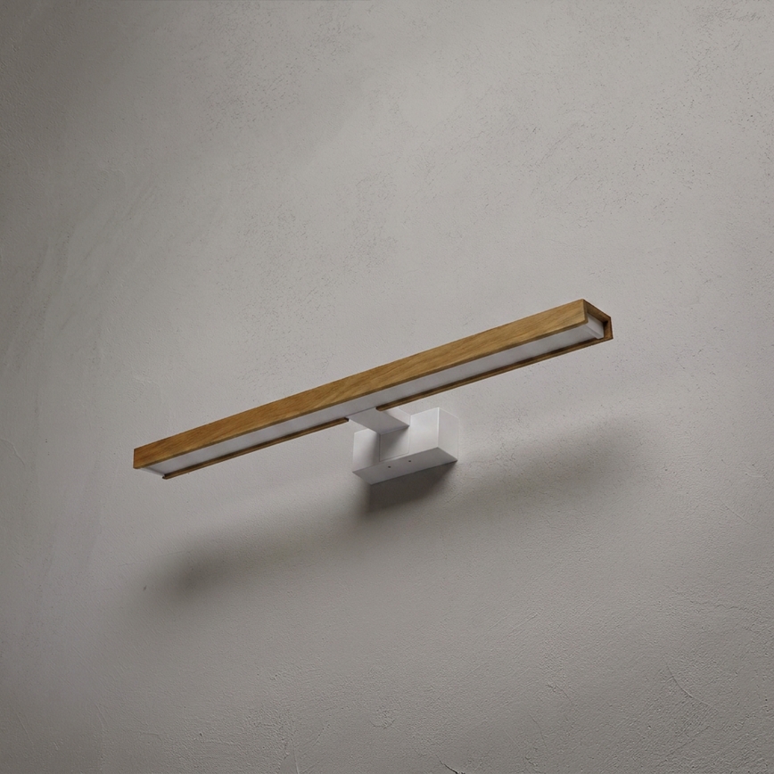Brilagi - LED-vannitoa peeglivalgusti 3-ühes WOODY MIRROR LED/12W/230V 60 cm IP44 valge/tamm