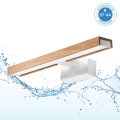 Brilagi - WOODY MIRROR 3-ühes LED-vannitoa peegli valgustus LED/8W/230V 40 cm IP44 valge/tamm