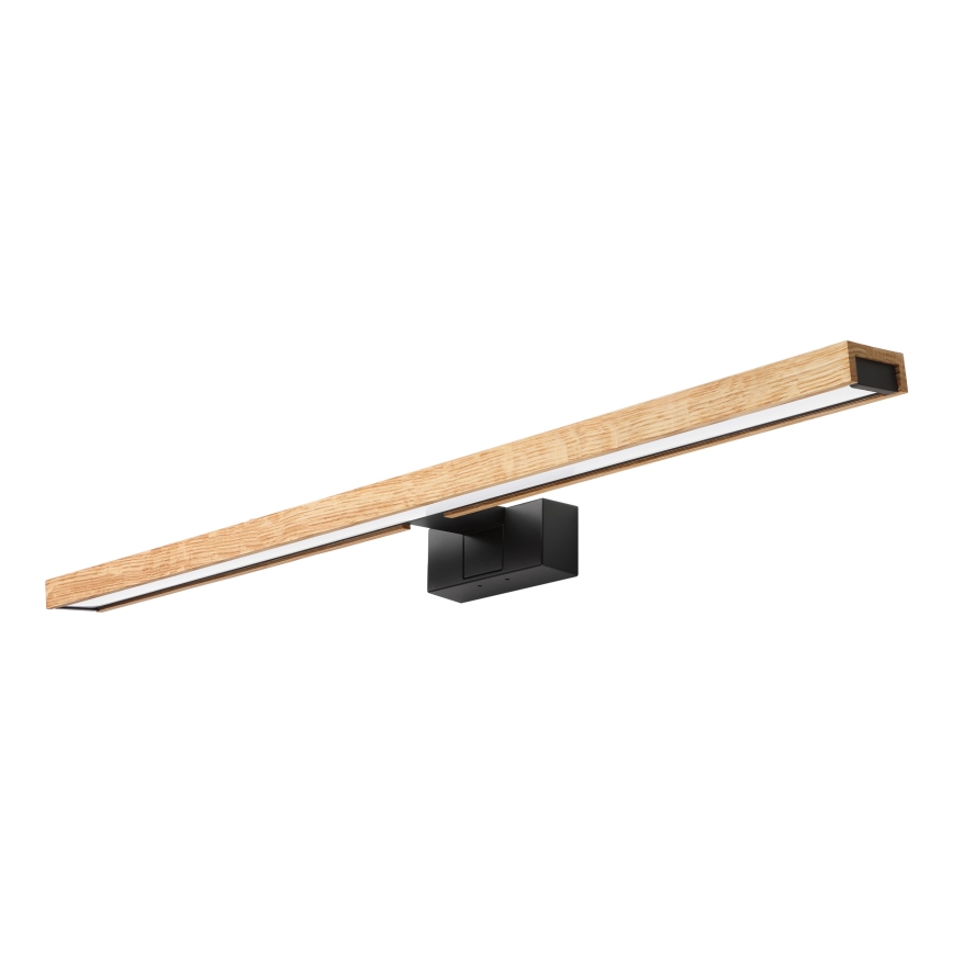Brilagi - LED vannitoa peegelvalgustus 3-ühes WOODY MIRROR LED/15W/230V 80 cm IP44 must/tamm
