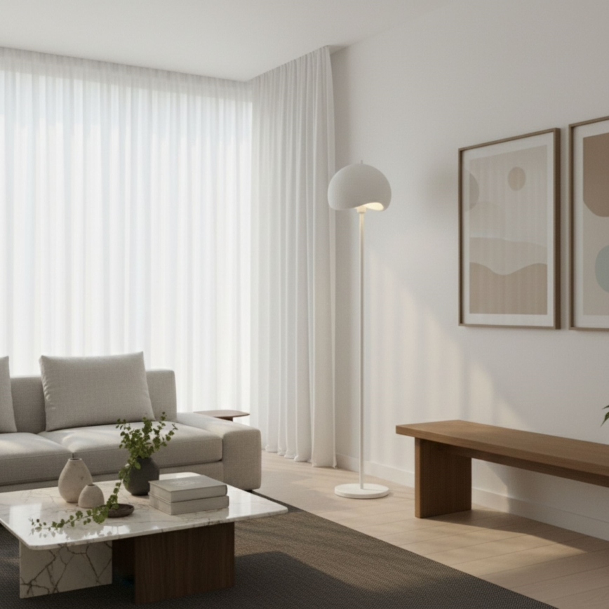 Brilagi - YONTU põrandalamp 1xE27/40W/230V valge