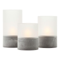 Brilliant - 3x LED-küünalde komplekt BOUGIE LED/2xAA IP44 hall/valge