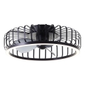 Brilliant - CAPO LED-hämardatav laevalgusti ventilaatoriga LED/36W/230V 2700-6500K läbimõõt 48 cm must + kaugjuhtimispult