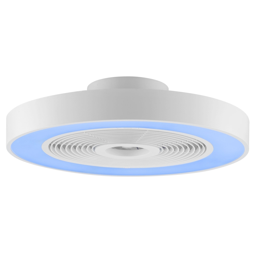 Brilliant - hämardatav LED RGBW laelamp ventilaatoriga CATANIA LED/37W/230V 2700-6500K läbimõõt 48,6 cm valge + kaugjuhtimispult