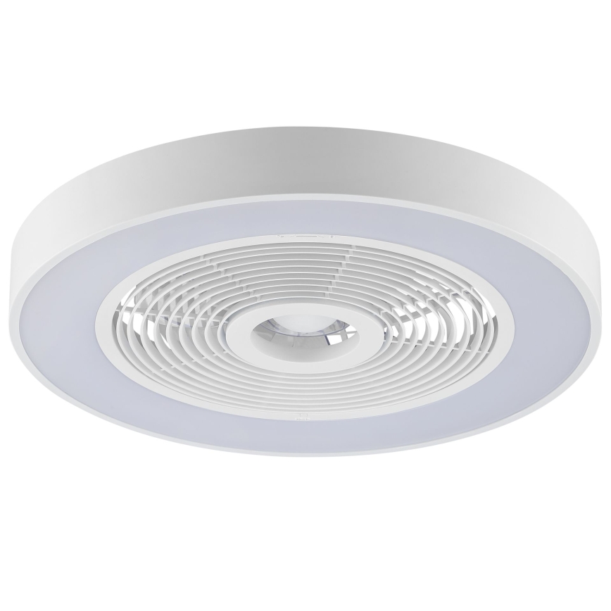 Brilliant - hämardatav LED RGBW laelamp ventilaatoriga CATANIA LED/37W/230V 2700-6500K läbimõõt 48,6 cm valge + kaugjuhtimispult