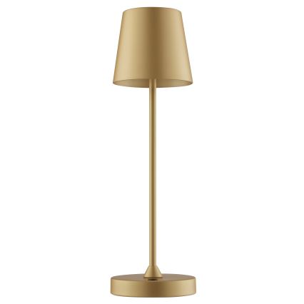 Brilliant - LED-hämardatav laetav puutekontrolliga välitingimustes kasutatav laualamp ELORA LED/2,5W/5V 2700K 2600 mAh IP44 kuldne