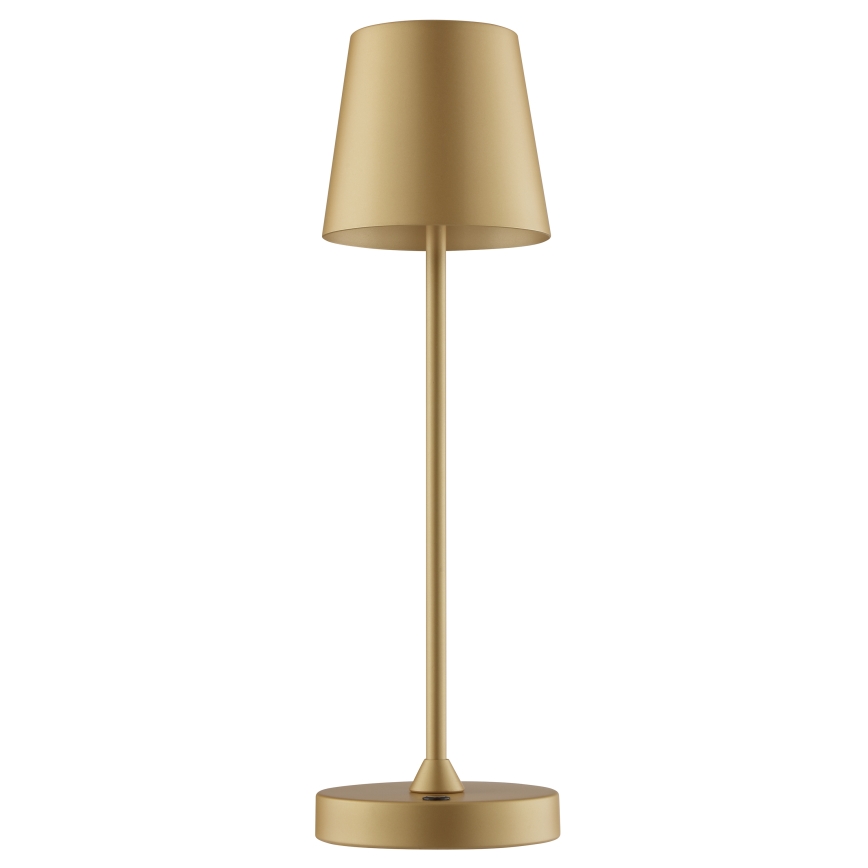 Brilliant - LED-hämardatav laetav puutekontrolliga välitingimustes kasutatav laualamp ELORA LED/2,5W/5V 2700K 2600 mAh IP44 kuldne