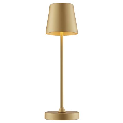 Brilliant - LED-hämardatav laetav puutekontrolliga välitingimustes kasutatav laualamp ELORA LED/2,5W/5V 2700K 2600 mAh IP44 kuldne