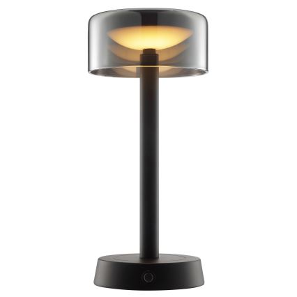 Brilliant - LED hämardatav laetav puutetundlik välistingimustes kasutatav laualamp RAZOR LED/2,5W/5V 2700K 2600 mAh IP44 must