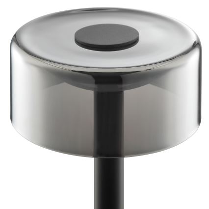 Brilliant - LED hämardatav laetav puutetundlik välistingimustes kasutatav laualamp RAZOR LED/2,5W/5V 2700K 2600 mAh IP44 must