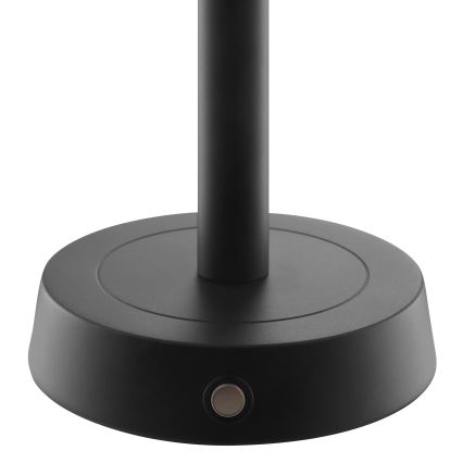 Brilliant - LED hämardatav laetav puutetundlik välistingimustes kasutatav laualamp RAZOR LED/2,5W/5V 2700K 2600 mAh IP44 must