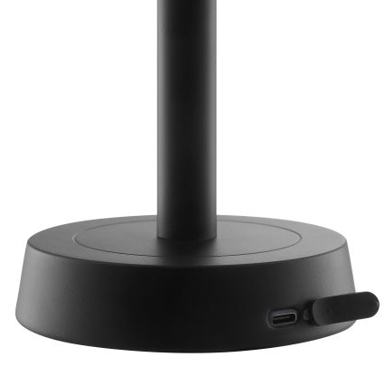 Brilliant - LED hämardatav laetav puutetundlik välistingimustes kasutatav laualamp RAZOR LED/2,5W/5V 2700K 2600 mAh IP44 must