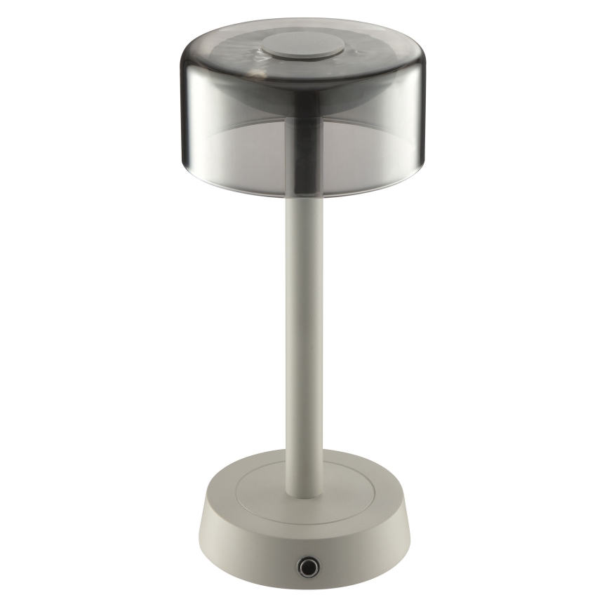 Brilliant - LED hämardatav laetav puutetundlik väljas kasutatav lauavalgusti RAZOR LED/2,5W/5V 2700K 2600 mAh IP44 hall
