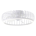 Brilliant - hämardatav laevalgusti ventilaatoriga CAPO LED/36W/230V 2700–6500K Ø 48 cm valge + kaugjuhtimispult