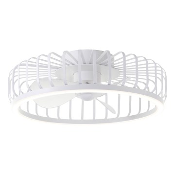 Brilliant - hämardatav laevalgusti ventilaatoriga CAPO LED/36W/230V 2700–6500K Ø 48 cm valge + kaugjuhtimispult