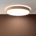 Brilliant - hämardatav LED laelamp SLIMLINE LED/60W/230V 3000-6500K läbimõõt 45 cm kummipuidust + kaugjuhtimispult