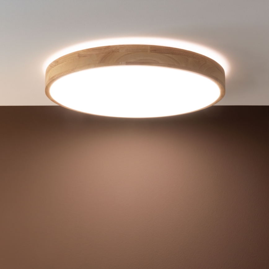 Brilliant - hämardatav LED laelamp SLIMLINE LED/60W/230V 3000-6500K läbimõõt 45 cm kummipuidust + kaugjuhtimispult
