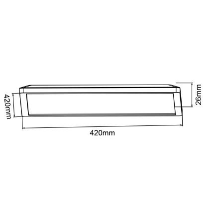 Brilliant - LED-hämardatav laelamp SORELL LED/24/230V 3000-6500K 42x42 cm valge + kaugjuhtimispult