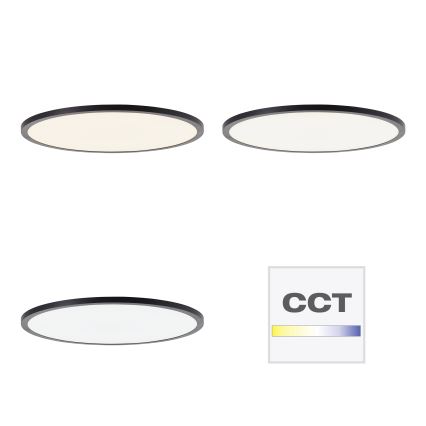 Brilliant - hämardatav LED-laelamp TUCO LED/33W/230V 3000-6500K läbimõõt 50 cm must + kaugjuhtimispult