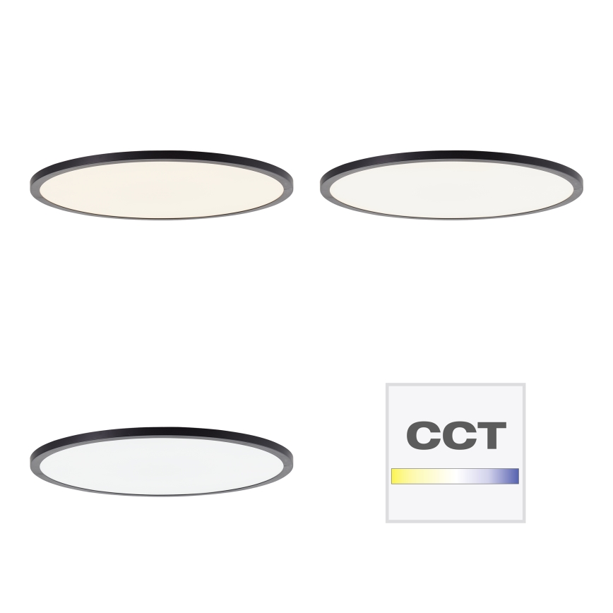 Brilliant - hämardatav LED-laelamp TUCO LED/33W/230V 3000-6500K läbimõõt 50 cm must + kaugjuhtimispult