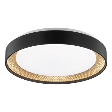 Brilliant - hämardatav LED-laelamp WALDO LED/24W/230V 3000-6500K läbimõõt 38,5 cm must/kuldne + kaugjuhtimispult