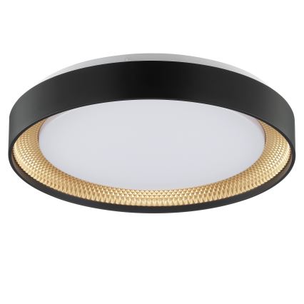 Brilliant - hämardatav LED-laelamp WALDO LED/24W/230V 3000-6500K läbimõõt 38,5 cm must/kuldne + kaugjuhtimispult