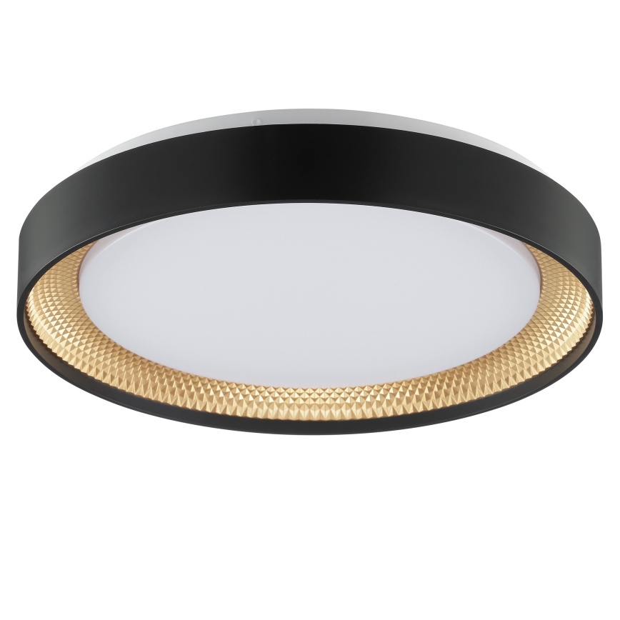 Brilliant - hämardatav LED-laelamp WALDO LED/24W/230V 3000-6500K läbimõõt 38,5 cm must/kuldne + kaugjuhtimispult