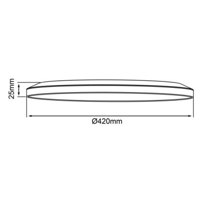 Brilliant - Hämardatav LED-laelamp SORELL LED/24W/230V 3000-6500K läbimõõt 42 cm must + kaugjuhtimispult