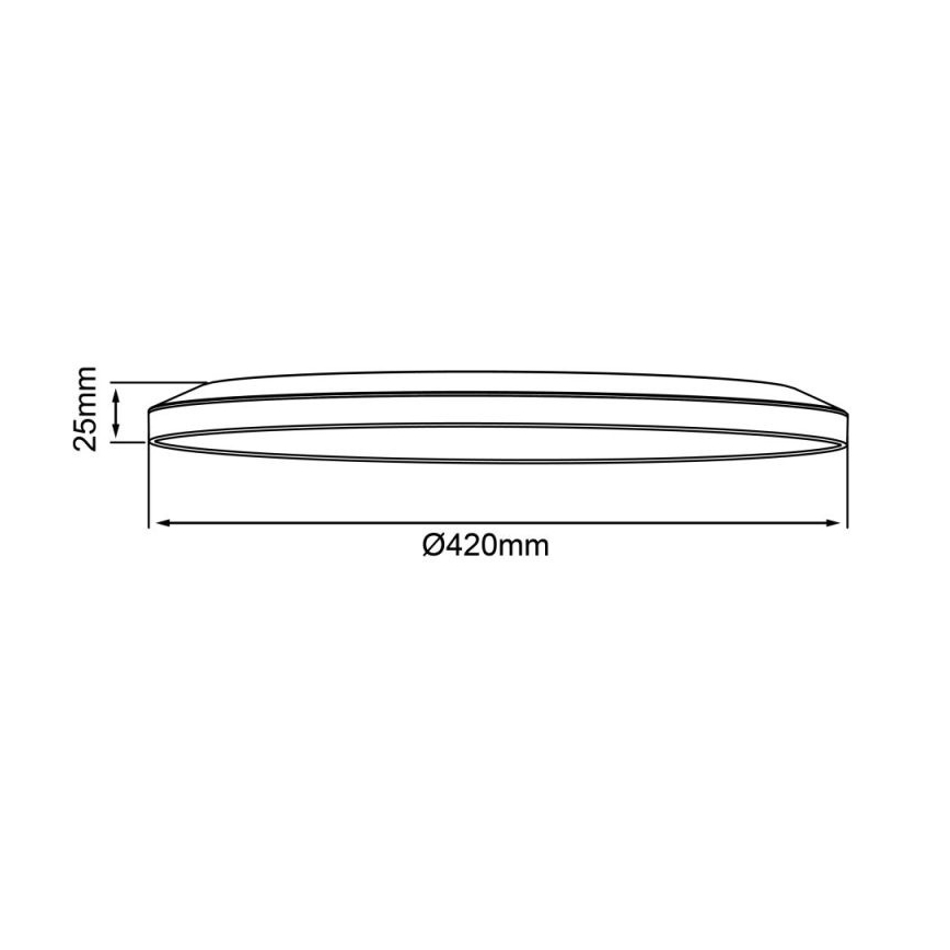 Brilliant - Hämardatav LED-laelamp SORELL LED/24W/230V 3000-6500K läbimõõt 42 cm must + kaugjuhtimispult