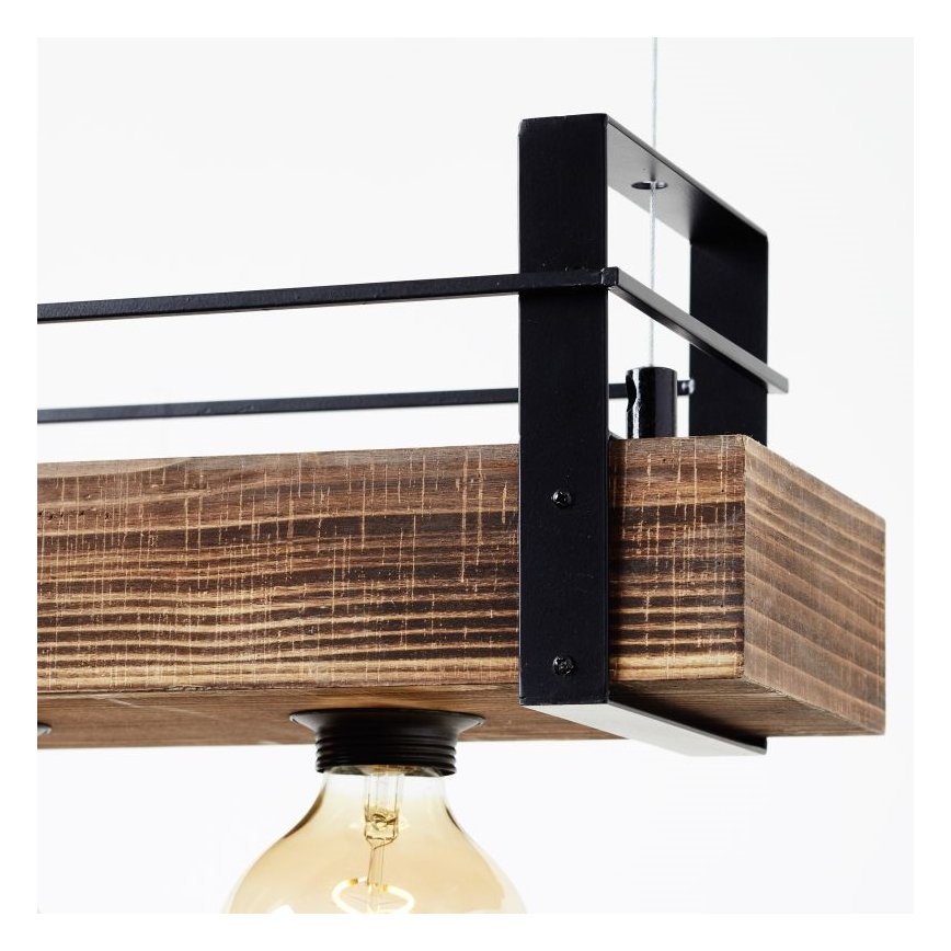 Brilliant - Kaabliga rippvalgusti BANKWOOD 5xE27/28W/230V poppelpuit