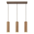 Brilliant - kaabliga rippvalgusti LAKEWOOD 3xGU10/10W/230V pruun