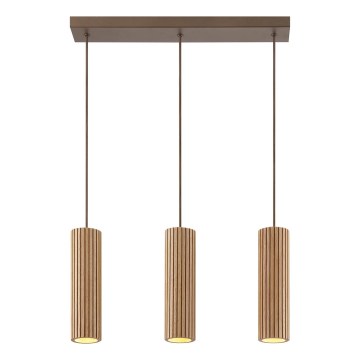 Brilliant - kaabliga rippvalgusti LAKEWOOD 3xGU10/10W/230V pruun