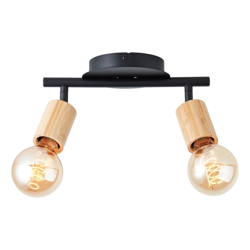 Brilliant - Kohtvalgusti TIFFANY 2xE27/28W/230V bambus