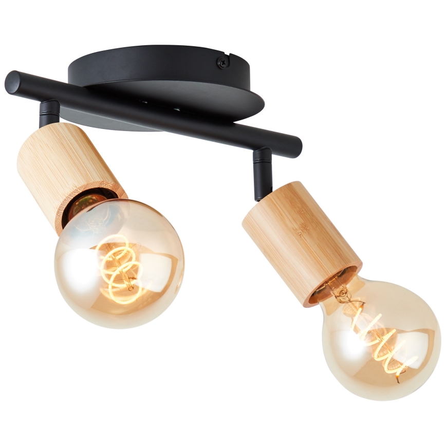 Brilliant - Kohtvalgusti TIFFANY 2xE27/28W/230V bambus