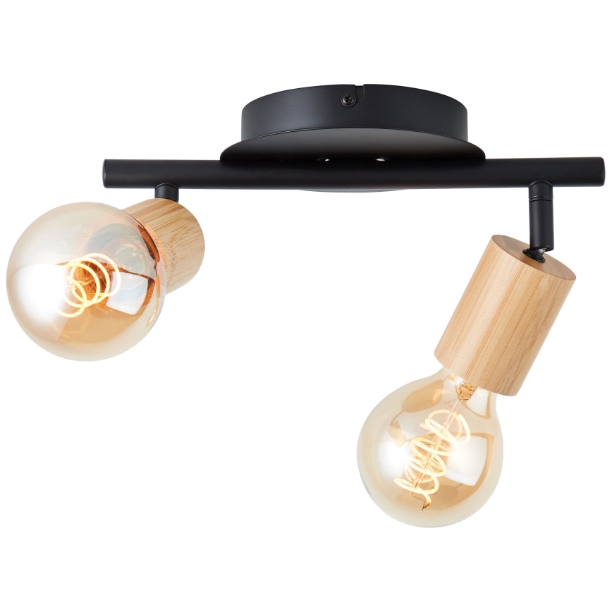 Brilliant - Kohtvalgusti TIFFANY 2xE27/28W/230V bambus