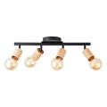 Brilliant - Kohtvalgusti TIFFANY 4xE27/28W/230V bambus