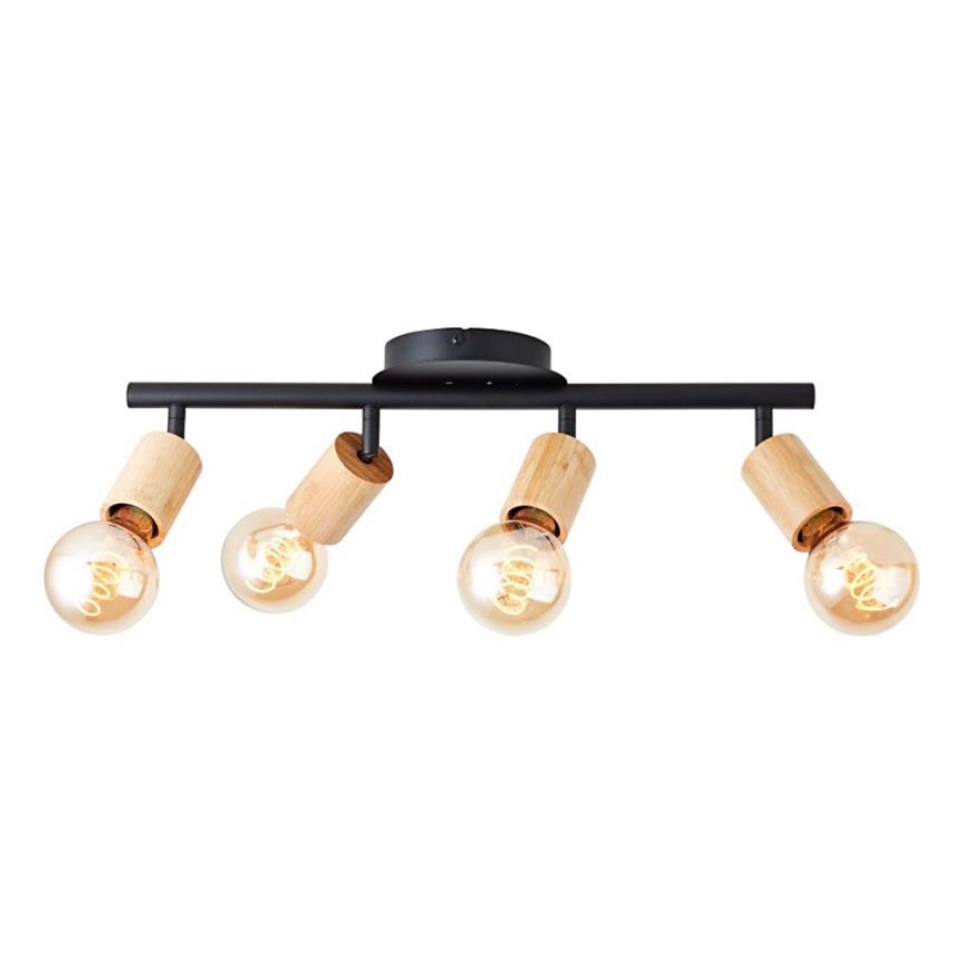 Brilliant - Kohtvalgusti TIFFANY 4xE27/28W/230V bambus