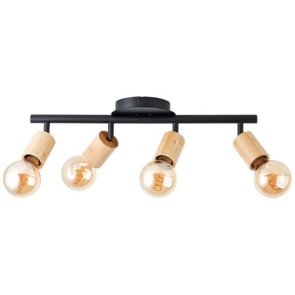 Brilliant - Kohtvalgusti TIFFANY 4xE27/28W/230V bambus