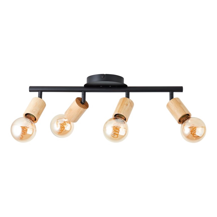 Brilliant - Kohtvalgusti TIFFANY 4xE27/28W/230V bambus