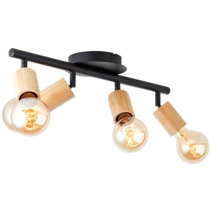Brilliant - Kohtvalgusti TIFFANY 4xE27/28W/230V bambus