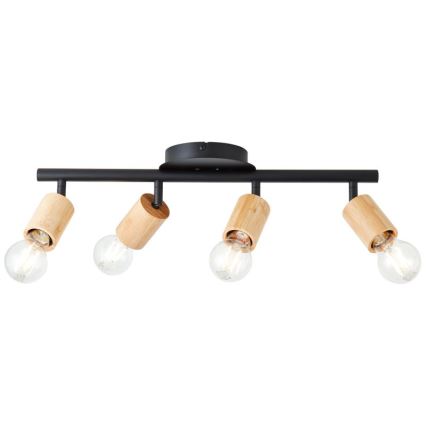 Brilliant - Kohtvalgusti TIFFANY 4xE27/28W/230V bambus
