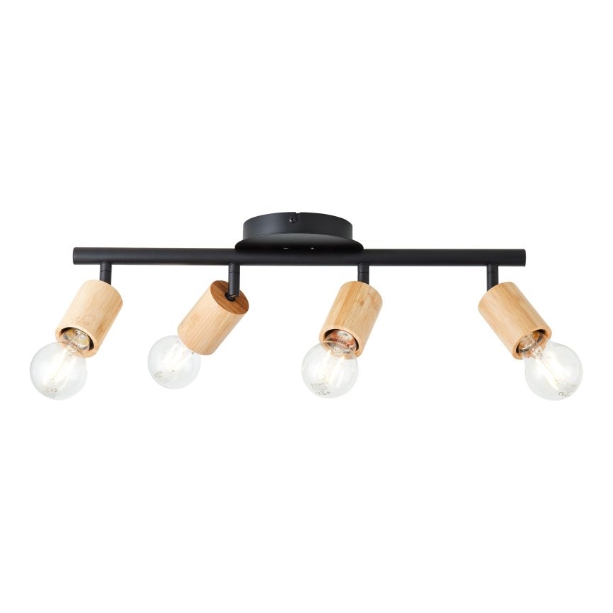 Brilliant - Kohtvalgusti TIFFANY 4xE27/28W/230V bambus