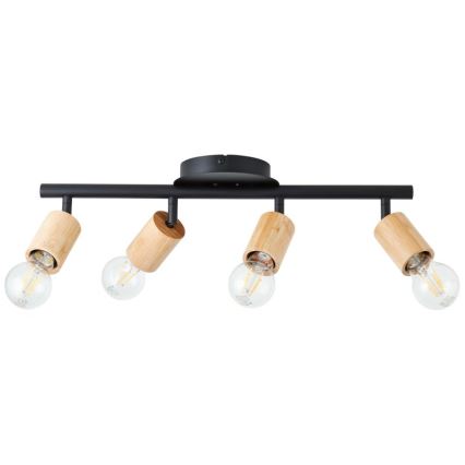 Brilliant - Kohtvalgusti TIFFANY 4xE27/28W/230V bambus